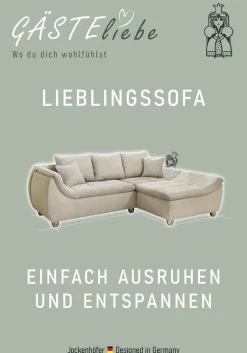 Jockenhöfer Gruppe Ecksofa »Genua L-Form, B: 250 cm« mit 2 Zierkissen