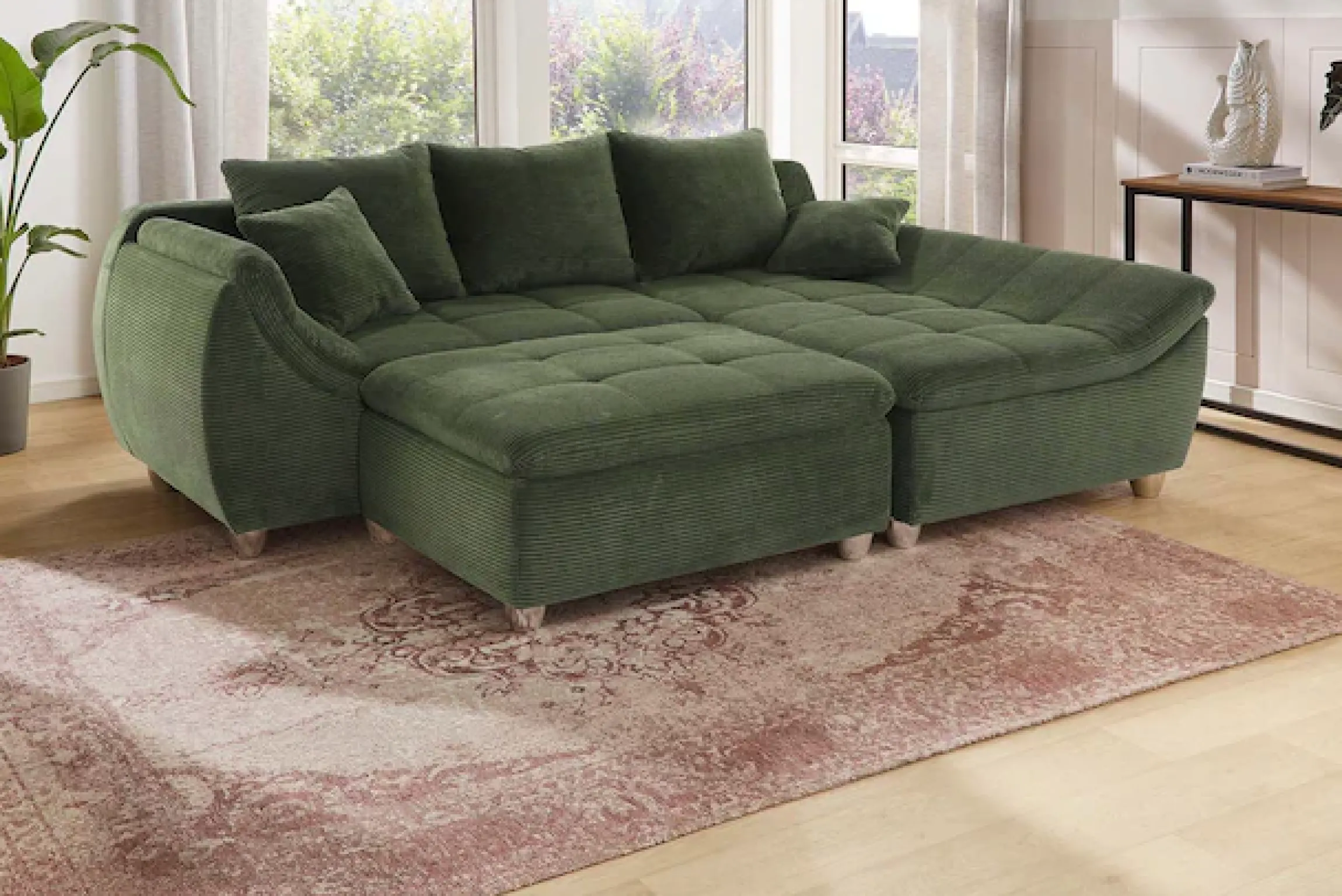 Jockenhöfer Gruppe Ecksofa »Genua L-Form, B: 250 cm« mit 2 Zierkissen