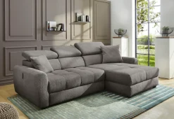 Jockenhöfer Gruppe Ecksofa »Move, L-Form, B: 270cm, mit 60 cm elektrischer Sitztiefenverstellung« 140kg Belastbarkeit je Sitz, Kopfteilverstellung & USB-Anschluss