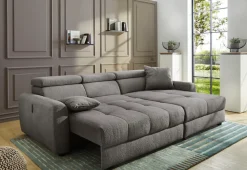 Jockenhöfer Gruppe Ecksofa »Move, L-Form, B: 270cm, mit 60 cm elektrischer Sitztiefenverstellung« 140kg Belastbarkeit je Sitz, Kopfteilverstellung & USB-Anschluss