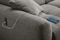 Jockenhöfer Gruppe Ecksofa »Move, L-Form, B: 270cm, mit 60 cm elektrischer Sitztiefenverstellung« 140kg Belastbarkeit je Sitz, Kopfteilverstellung & USB-Anschluss