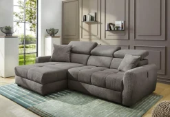 Jockenhöfer Gruppe Ecksofa »Move, L-Form, B: 270cm, mit 60 cm elektrischer Sitztiefenverstellung« 140kg Belastbarkeit je Sitz, Kopfteilverstellung & USB-Anschluss