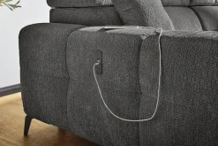 Jockenhöfer Gruppe Ecksofa »Racer, L-Form, B: 290cm, mit 60 cm elektrischer Sitztiefenverstellung« 140kg Belastbarkeit je Sitz, verstellbaren Kopfstützen, USB-Ports