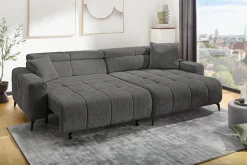 Jockenhöfer Gruppe Ecksofa »Racer, L-Form, B: 290cm, mit 60 cm elektrischer Sitztiefenverstellung« 140kg Belastbarkeit je Sitz, verstellbaren Kopfstützen, USB-Ports