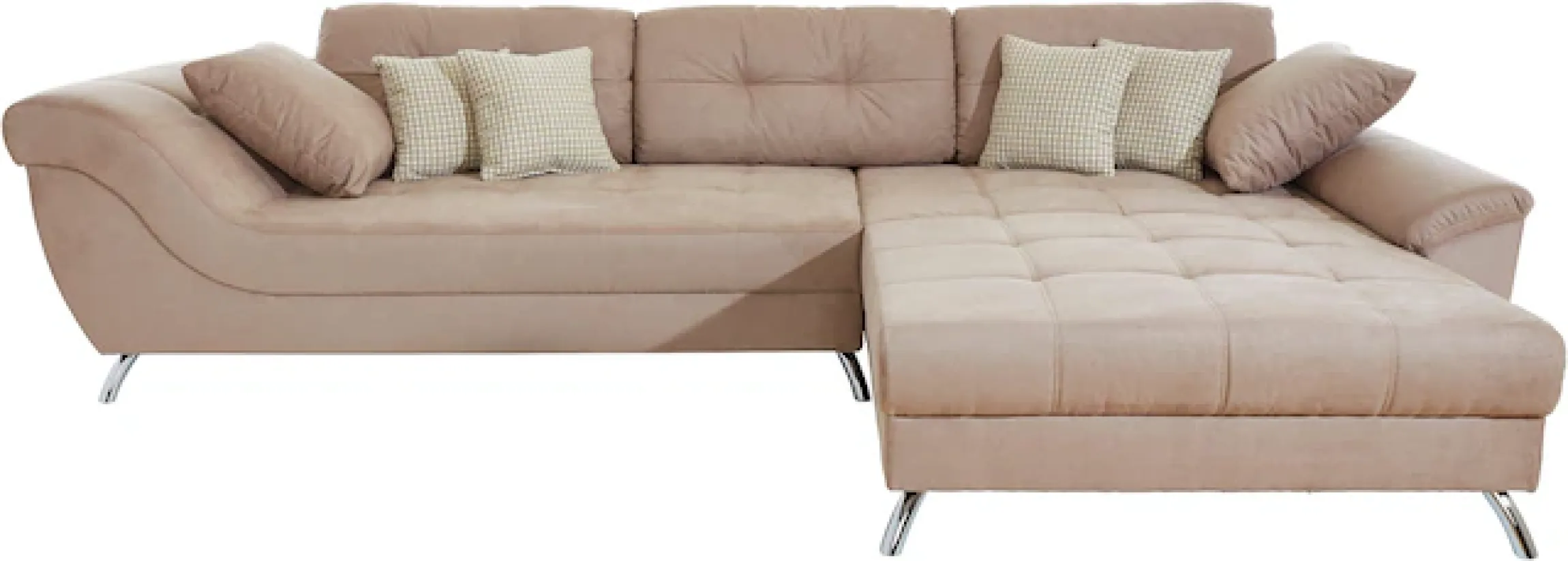 Jockenhöfer Gruppe Ecksofa »San Francisco L-Form, B: 358 cm« mit Zierkissen, eingearbeiteter Kaltschaummatte