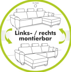 Jockenhöfer Gruppe Ecksofa »Starlight L-Form, B: 191 cm« mit Schlaffunktion, Bettkasten & Licht, Unser Dauertiefpreis