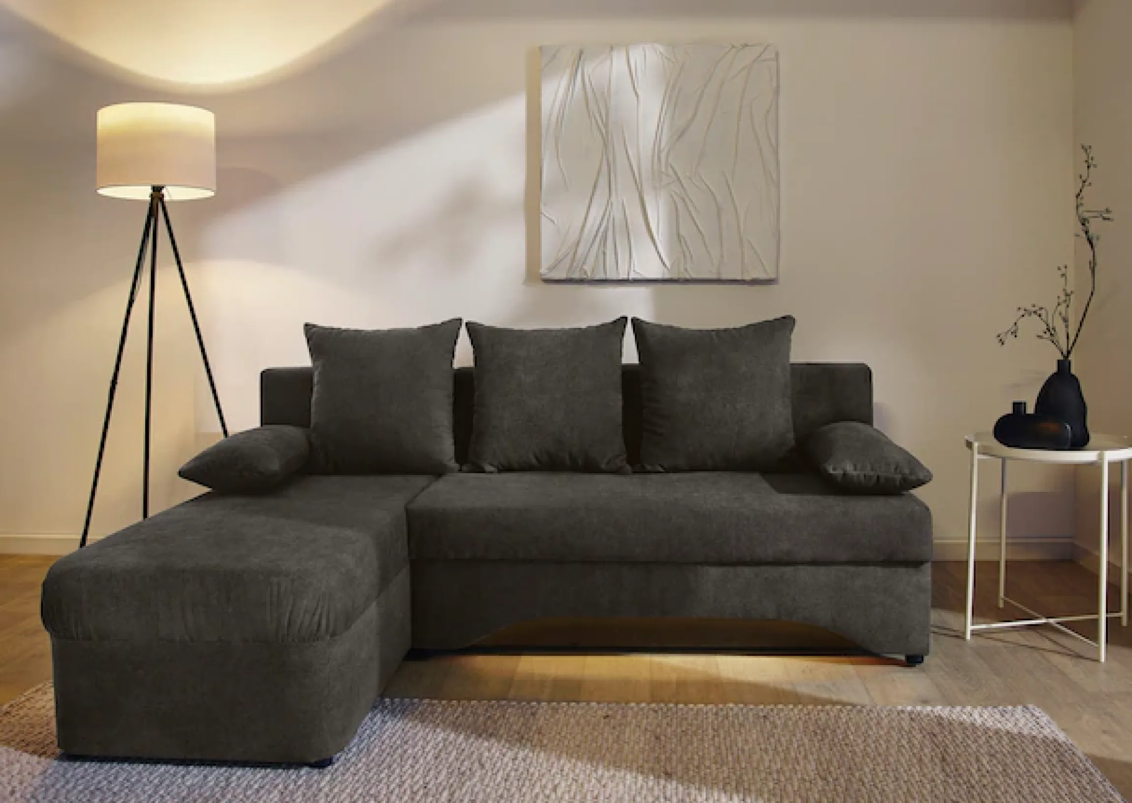 Jockenhöfer Gruppe Ecksofa »Starlight L-Form, B: 191 cm« mit Schlaffunktion, Bettkasten & Licht, Unser Dauertiefpreis