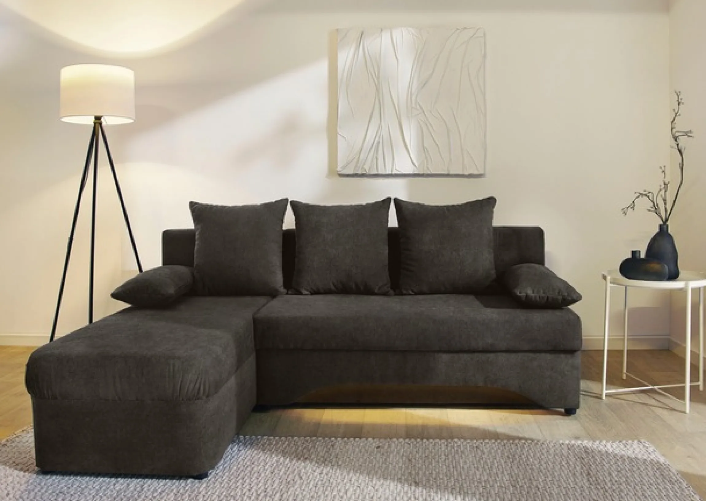 Jockenhöfer Gruppe Ecksofa »Starlight L-Form, B: 191 cm« mit Schlaffunktion, Bettkasten & Licht, Unser Dauertiefpreis