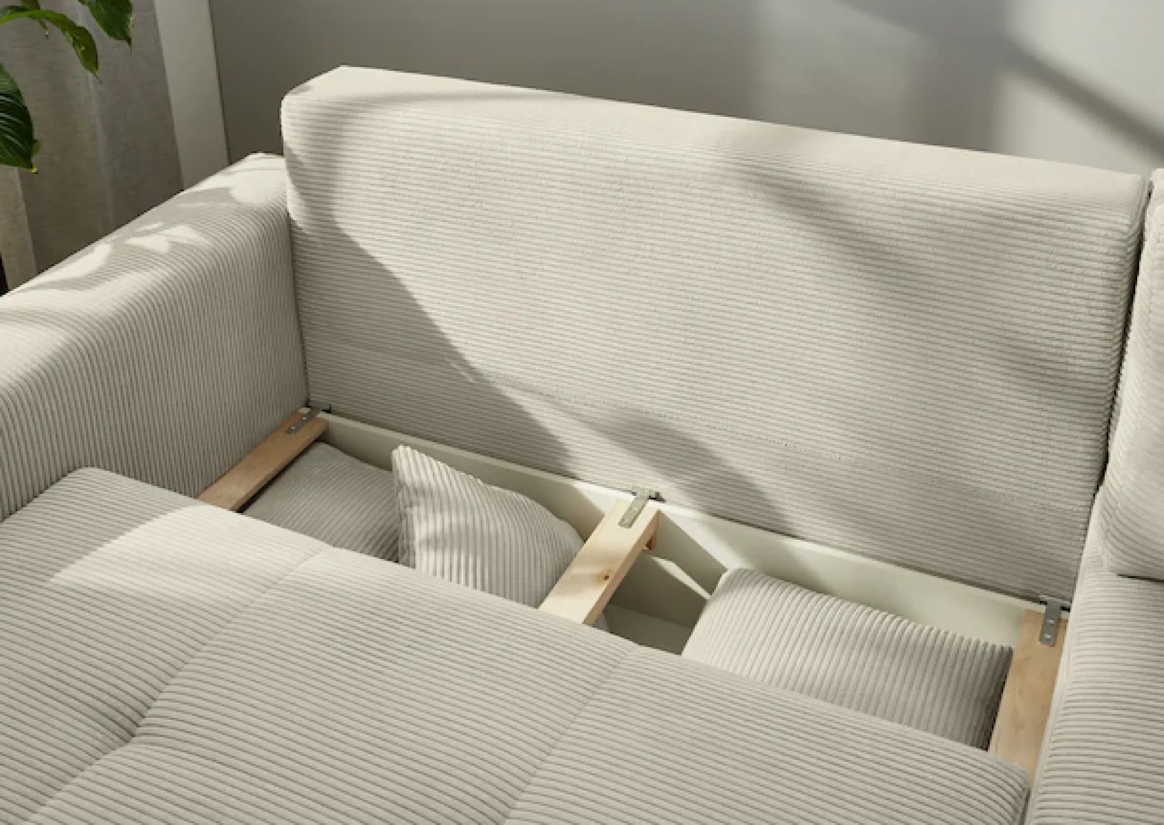 Jockenhöfer Gruppe Ecksofa »Sunset L-Form, B: 257 cm, Liegefl. 160x223 cm Dauerschlafsofa« Tonnentaschen-Federkern, Kaltschaumtopper, Bettkasten & Zierkissen