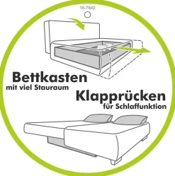 Jockenhöfer Gruppe Ecksofa »Sunset L-Form, B: 257 cm, Liegefl. 160x223 cm Dauerschlafsofa« Tonnentaschen-Federkern, Kaltschaumtopper, Bettkasten & Zierkissen
