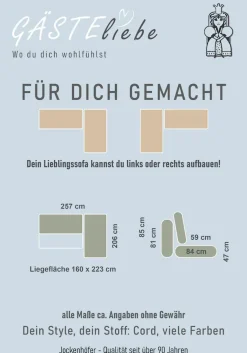 Jockenhöfer Gruppe Ecksofa »Sunset L-Form, B: 257 cm, Liegefl. 160x223 cm Dauerschlafsofa« Tonnentaschen-Federkern, Kaltschaumtopper, Bettkasten & Zierkissen
