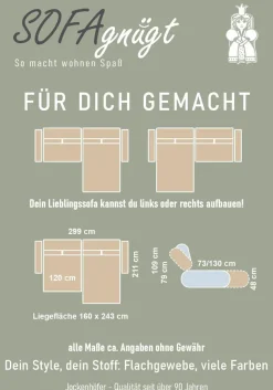 Jockenhöfer Gruppe Ecksofa »Unos L-Form, B: 299 cm, mit 60 cm elektr. Sitztiefenverstellung« 140kg Belastbarkeit, USB-Anschluss, Kopfteilverstellung & Zierkissen