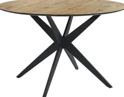 Jockenhöfer Gruppe Essgruppe »Thilo/Florina, Sitzgruppe (Set, 5-tlg, 1 Tisch und 4 Stühle)« 5 tlg. Tisch Durchmesser 120 cm, Wildeiche,Stühle 360° drehbar