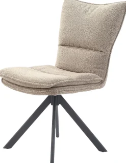 Jockenhöfer Gruppe Essgruppe »Thilo/Florina, Sitzgruppe (Set, 5-tlg, 1 Tisch und 4 Stühle)« 5 tlg. Tisch Durchmesser 120 cm, Wildeiche,Stühle 360° drehbar