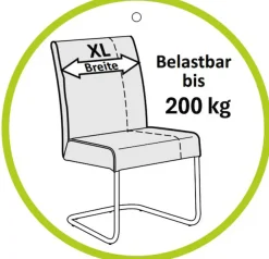 Jockenhöfer Gruppe 4-Fußstuhl »Bennett« (Set) 2 Stk.4-Fuss Stuhl, bis zu 200 kg belastbar, Taschenfederkern