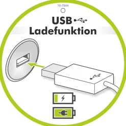 Jockenhöfer Gruppe Nachtkonsole »Lissy mit 3 Schubladen« mit induktiver Ladeeinheit und zusätzlich USB-A und USB-C Ladeports