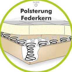 Jockenhöfer Gruppe Recamiere »Romeo, Breite: 164cm, Liegefläche: 90x210 cm« inklusive Bettfunktion und Bettkasten, Federkernpolsterung