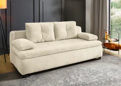 Jockenhöfer Gruppe Schlafsofa »Balu, B: 201 cm, Liegefl. 151x201 cm, Dauerschläfer« mit Schlaffunktion, Bettkasten & einfachen Hub-Schwenkbeschlag