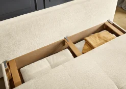 Jockenhöfer Gruppe Schlafsofa »Balu, B: 201 cm, Liegefl. 151x201 cm, Dauerschläfer« mit Schlaffunktion, Bettkasten & einfachen Hub-Schwenkbeschlag