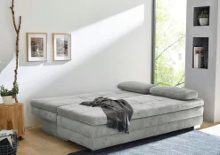 Jockenhöfer Gruppe Schlafsofa »Lincoln, B: 203 cm, Liegefl. 160x203 cm, Dauerschläfer« mit Schlaffunktion, Bettkasten, Kaltschaumtopper & 2 Zierkissen