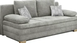 Jockenhöfer Gruppe Schlafsofa »Lincoln, B: 203 cm, Liegefl. 160x203 cm, Dauerschläfer« mit Schlaffunktion, Bettkasten, Kaltschaumtopper & 2 Zierkissen