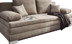 Jockenhöfer Gruppe Schlafsofa »Lindau, B: 203 cm, Liegefl. 160x203 cm« mit Schlaffunktion, Bettkasten, Zierkissen & Kaltschaumtopper