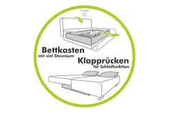 Jockenhöfer Gruppe Schlafsofa »B: 191 cm, Liegefl. 120x191 cm« mit Schlaffunktion & Bettkasten