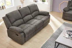Jockenhöfer Gruppe 3-Sitzer »Dakota, B: 204 cm, 2 Recliner-Sitze« Relaxfunktion, Liegefunktion, Tonnentaschenfederkern, hoher Komfort