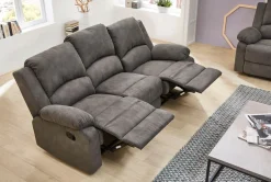 Jockenhöfer Gruppe 3-Sitzer »Dakota, B: 204 cm, 2 Recliner-Sitze« Relaxfunktion, Liegefunktion, Tonnentaschenfederkern, hoher Komfort