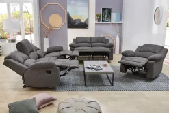 Jockenhöfer Gruppe 3-Sitzer »Dakota, B: 204 cm, 2 Recliner-Sitze« Relaxfunktion, Liegefunktion, Tonnentaschenfederkern, hoher Komfort