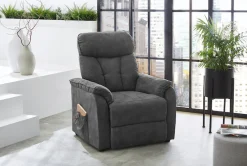 Jockenhöfer Gruppe TV-Sessel »Dorsten, B: 86 cm, Sitzhöhe: 46 cm« mit Relax- & Liegefunktion, Taschenfederkern-Polsterung