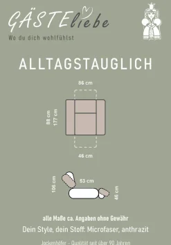 Jockenhöfer Gruppe TV-Sessel »Dorsten, B: 86 cm, Sitzhöhe: 46 cm« mit Relax- & Liegefunktion, Taschenfederkern-Polsterung