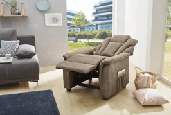 Jockenhöfer Gruppe TV-Sessel »Frankfurt, B: 86 cm, Sitzhöhe: 48 cm« mit Relax- & Liegefunktion, Taschenfederkern-Polsterung