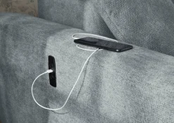 Jockenhöfer Gruppe Wohnlandschaft »Monza L-Form, B: 292x292 cm, mit 30 cm elektr. Sitztiefenverstellung« 140kg Belastbarkeit je Sitz, Kopfteilverstellung & USB-Anschluss