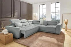 Jockenhöfer Gruppe Wohnlandschaft »Monza L-Form, B: 292x292 cm, mit 30 cm elektr. Sitztiefenverstellung« 140kg Belastbarkeit je Sitz, Kopfteilverstellung & USB-Anschluss