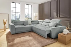 Jockenhöfer Gruppe Wohnlandschaft »Monza L-Form, B: 292x292 cm, mit 30 cm elektr. Sitztiefenverstellung« 140kg Belastbarkeit je Sitz, Kopfteilverstellung & USB-Anschluss