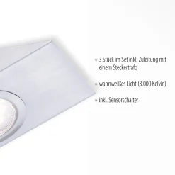 JUST LIGHT Unterschrankleuchte »THEO« LED-Board 1 Stk. Warmweiß LED Unterbauleuchte, Küchenlampe, Küchenbeleuchtung