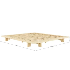 Karup Design Futonbett »Bettgestell JAPAN BED Futonbett aus FSC®-zertifiziertem Massivholz« Mit Lattenrost,zeitlos, bequem & in mehreren Farben und Größen erhältlich