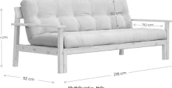 Karup Design Schlafsofa »Unwind« Mit Holzstruktur, inkl. Futonmatratze, Liegefläche 130x190 cm