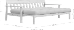 Karup Design Schlafsofa »Unwind« Mit Holzstruktur, inkl. Futonmatratze, Liegefläche 130x190 cm