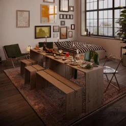 Karup Design Sitzhocker »Join-In Stool, Hocker, Sitzhocker, Beistelltisch, aus FSC®-Massivholz« minimalistisches Design, langlebig, flexibel, vielseitig éinsetzbar