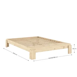 Karup Design Stauraumbett »Layers Bed Bench, Bettgestell mit Aufbewahrungsbank, mehrere Größen« inkl. Lattenrost, excl. Matratze, FSC®-zertifiziertes Massivholz