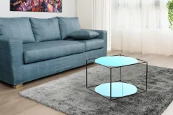 Kayoom Beistelltisch »Cody, Beistelltisch in Würfelform, offenes, modernes Design« 1 Stk. tlg. moderne Kubusform mit runden Ablageflächen aus Glas