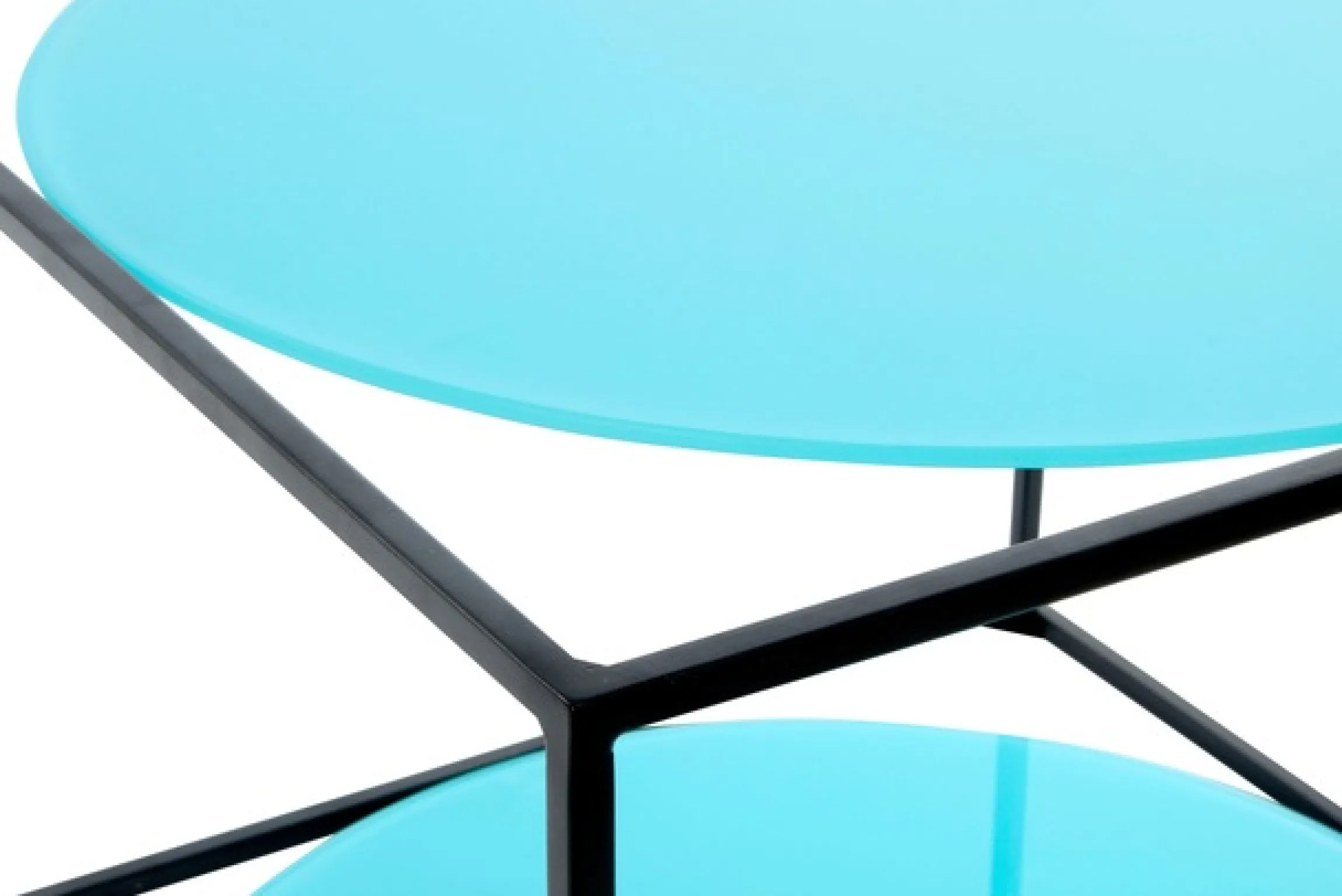Kayoom Beistelltisch »Cody, Beistelltisch in Würfelform, offenes, modernes Design« 1 Stk. tlg. moderne Kubusform mit runden Ablageflächen aus Glas
