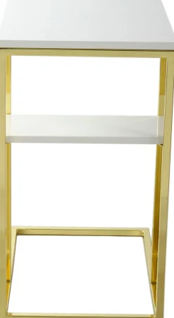Kayoom Beistelltisch »Lucilla 225, Beistelltisch in eleganter Optik, in rechteckiger Form« 1 Stk. tlg. Modernes C-Form, dezentes Design, mit zusätzlicher Ablage