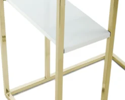 Kayoom Beistelltisch »Lucilla 225, Beistelltisch in eleganter Optik, in rechteckiger Form« 1 Stk. tlg. Modernes C-Form, dezentes Design, mit zusätzlicher Ablage