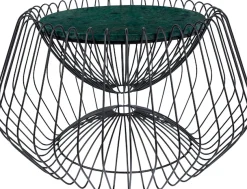 Kayoom Beistelltisch »Malibu 325, Beistelltisch mit edler Marmorplatte« 1 Stk. tlg. ø-Marmorplatte: ca. 37 cm, angesagtes Metalldesign, pflegeleicht