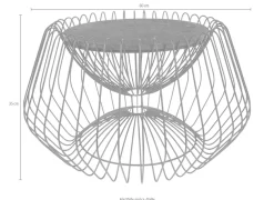 Kayoom Beistelltisch »Malibu 325, Beistelltisch mit edler Marmorplatte« 1 Stk. tlg. ø-Marmorplatte: ca. 37 cm, angesagtes Metalldesign, pflegeleicht