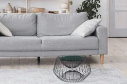 Kayoom Beistelltisch »Malibu 325, Beistelltisch mit edler Marmorplatte« 1 Stk. tlg. ø-Marmorplatte: ca. 37 cm, angesagtes Metalldesign, pflegeleicht