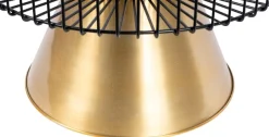 Kayoom Beistelltisch »Malibu 125, Runde Platte aus original Marmor, pflegeleicht« 1 Stk. tlg. ø-Marmorplatte: ca. 40 cm, angesagtes Metalldesign, pflegeleicht